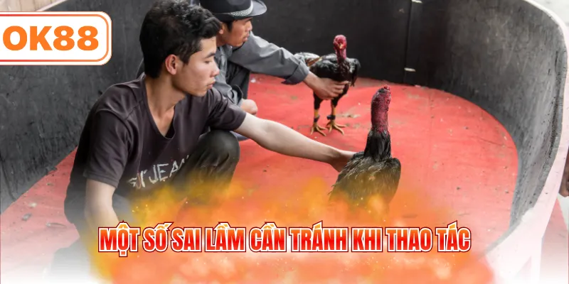Một số sai lầm cần tránh khi thao tác